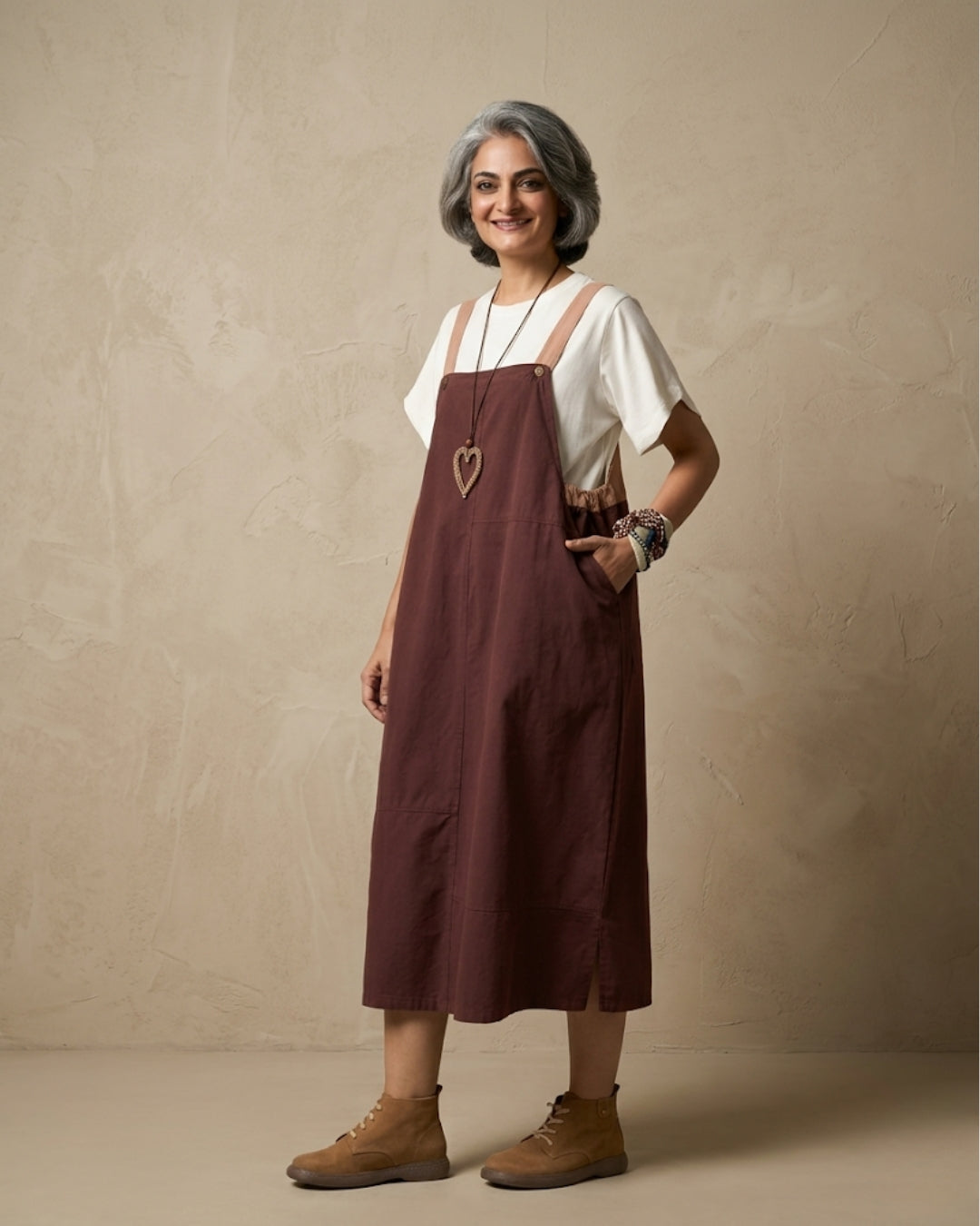 The Dual Tone Dungree Dress