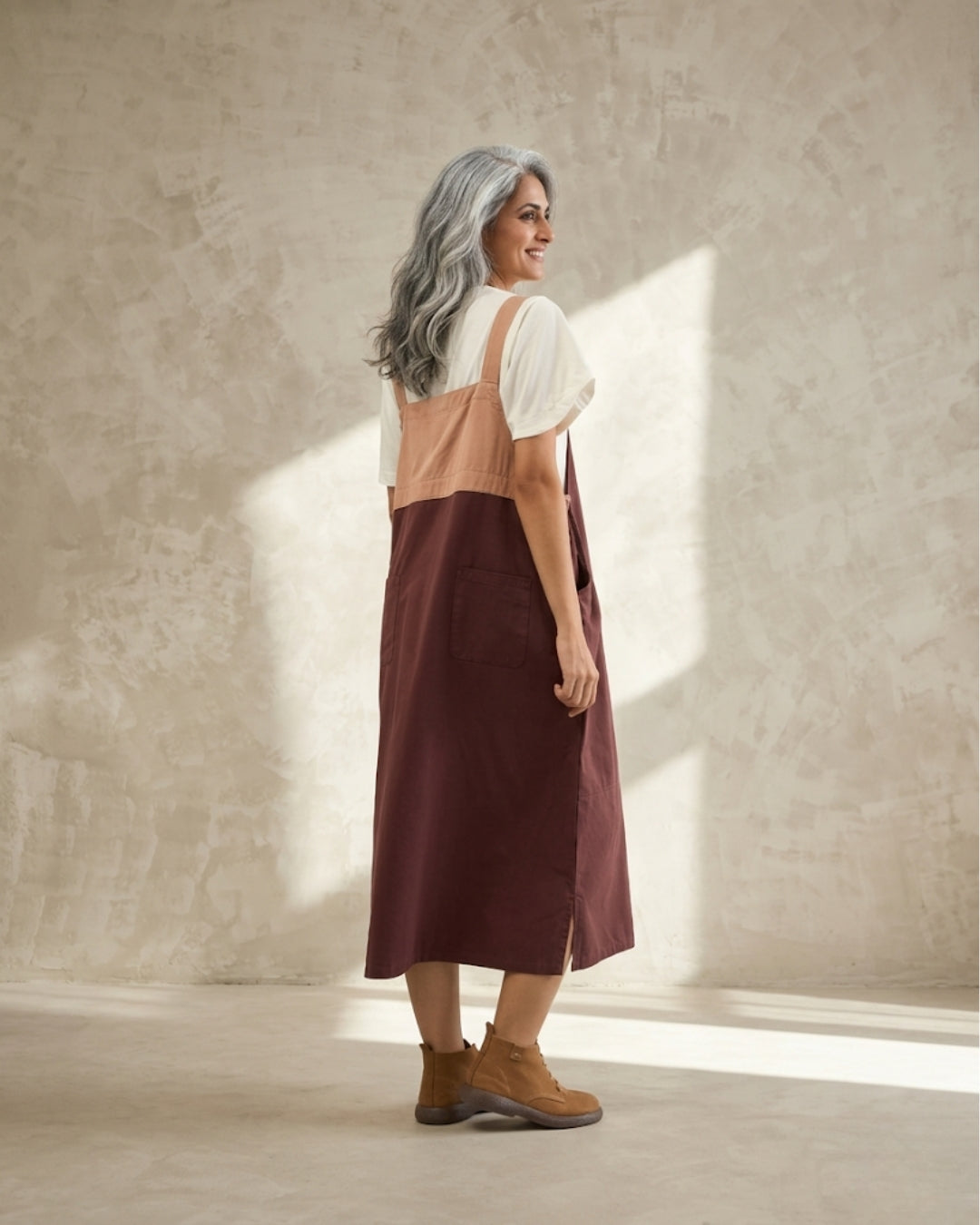 The Dual Tone Dungree Dress