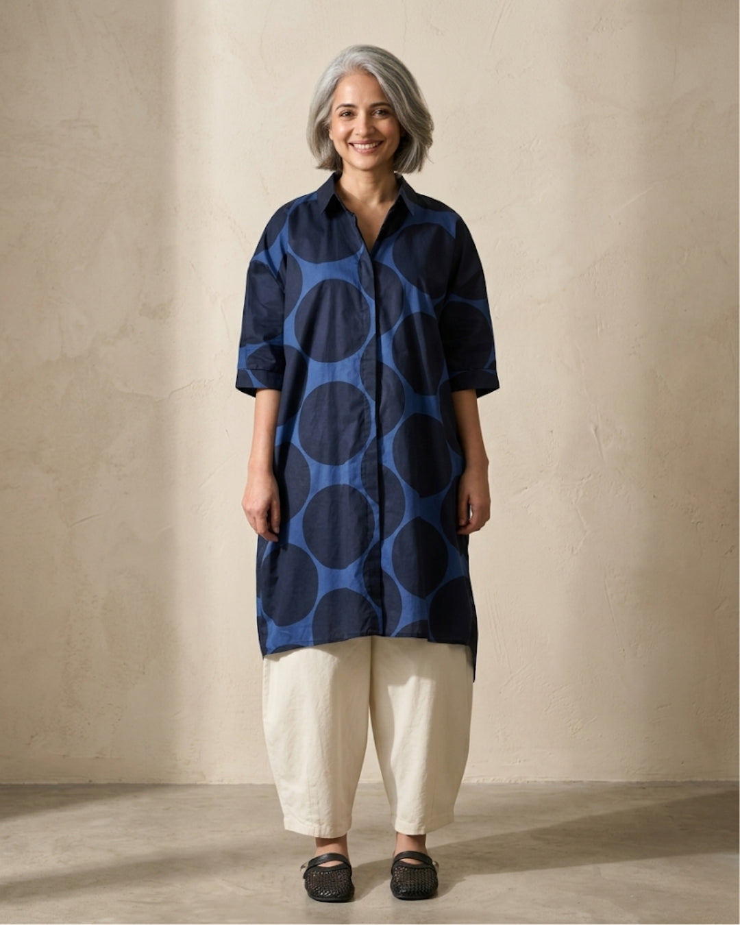 Polka Rebellion Tunic (FLAT 40% Off. Auto Applies On Add To Cart)