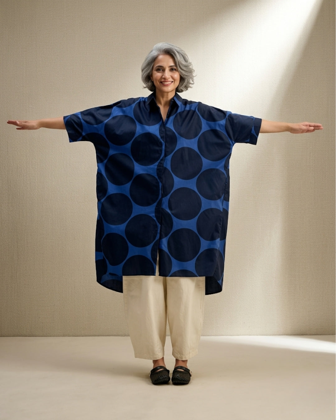 Polka Rebellion Tunic (FLAT 40% Off. Auto Applies On Add To Cart)