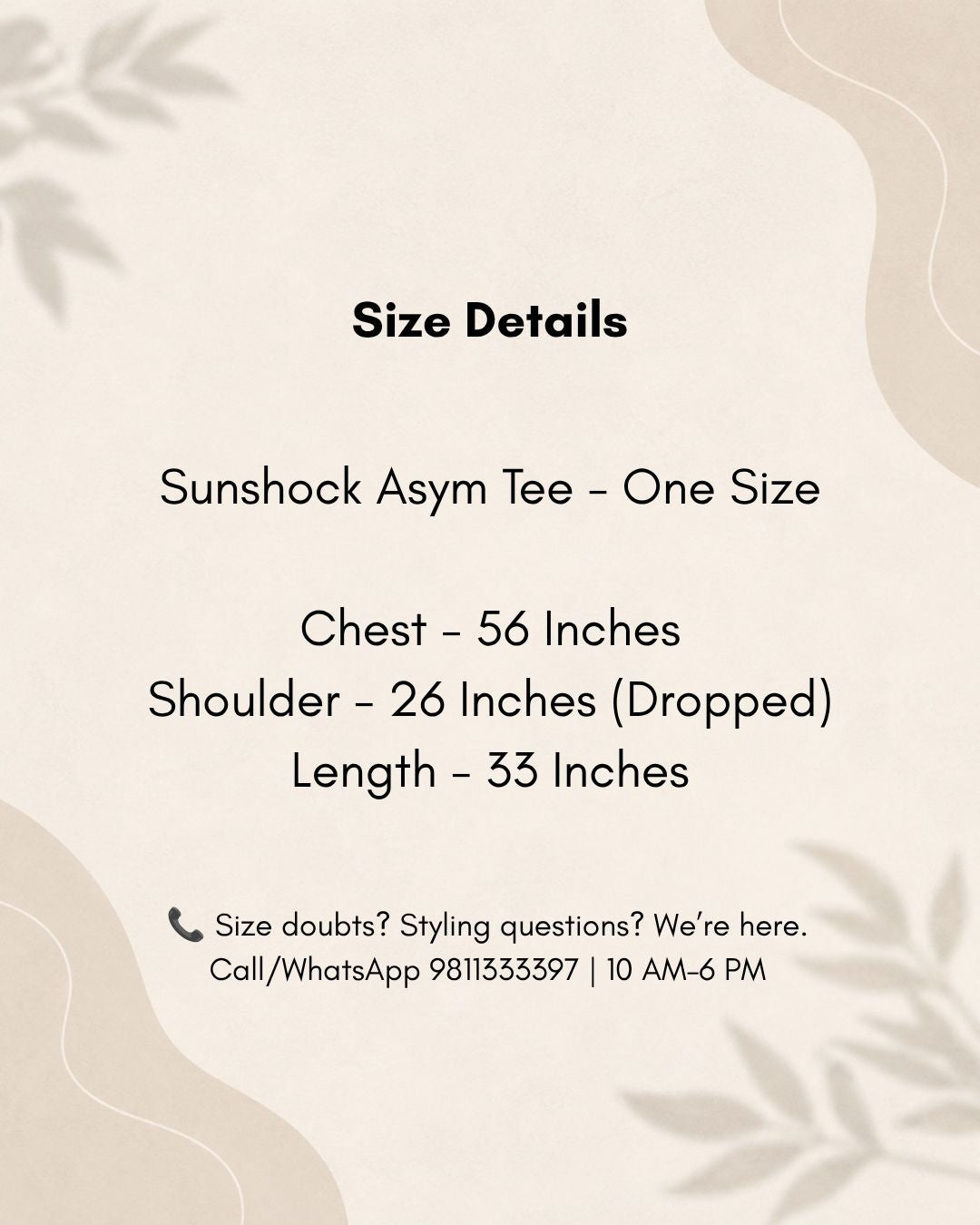 Sunshock Asym Tee