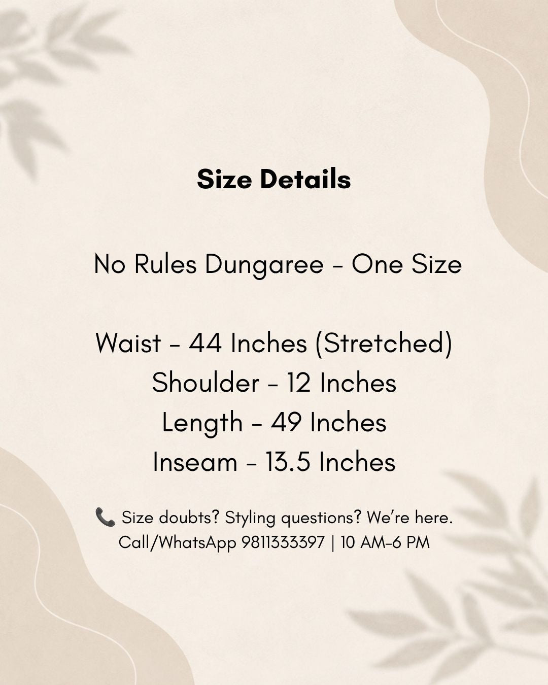 No Rules Dungaree