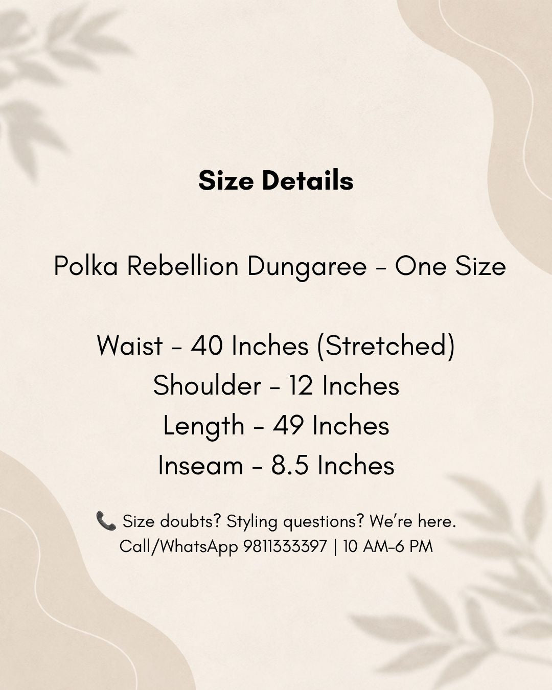 Polka Rebellion Dungaree