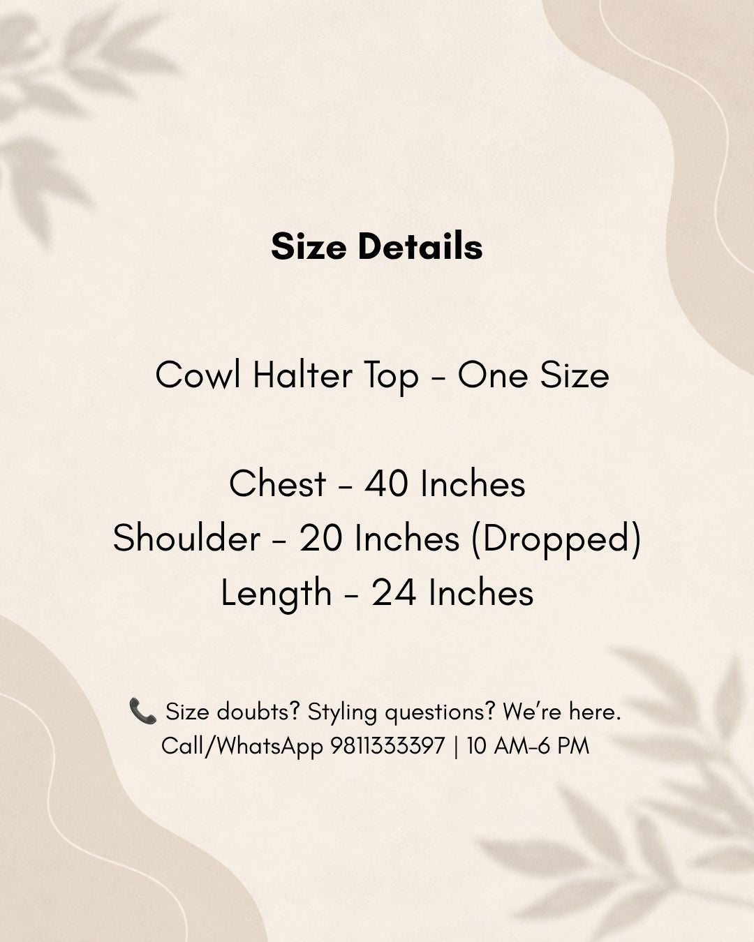 Cowl Halter Top