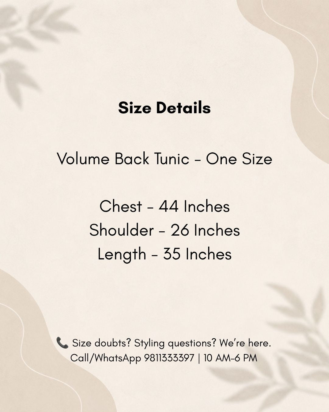 Volume Back Tunic