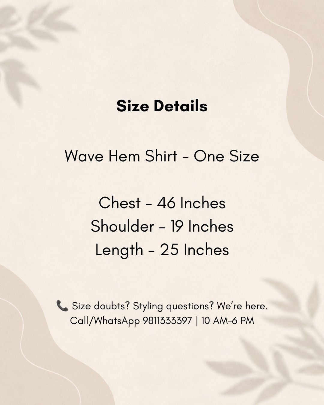 Wave Hem Shirt