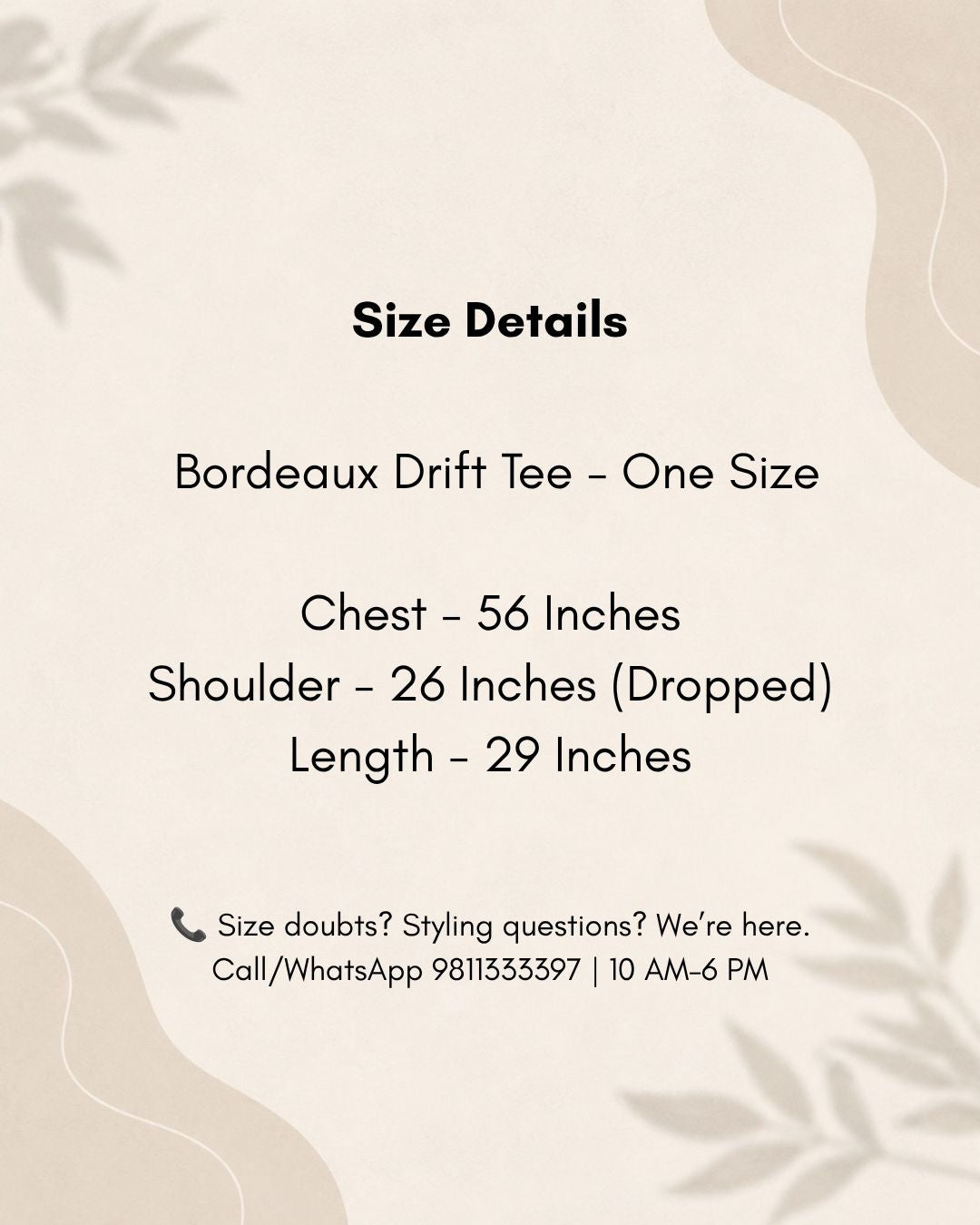 Bordeaux Drift Tee