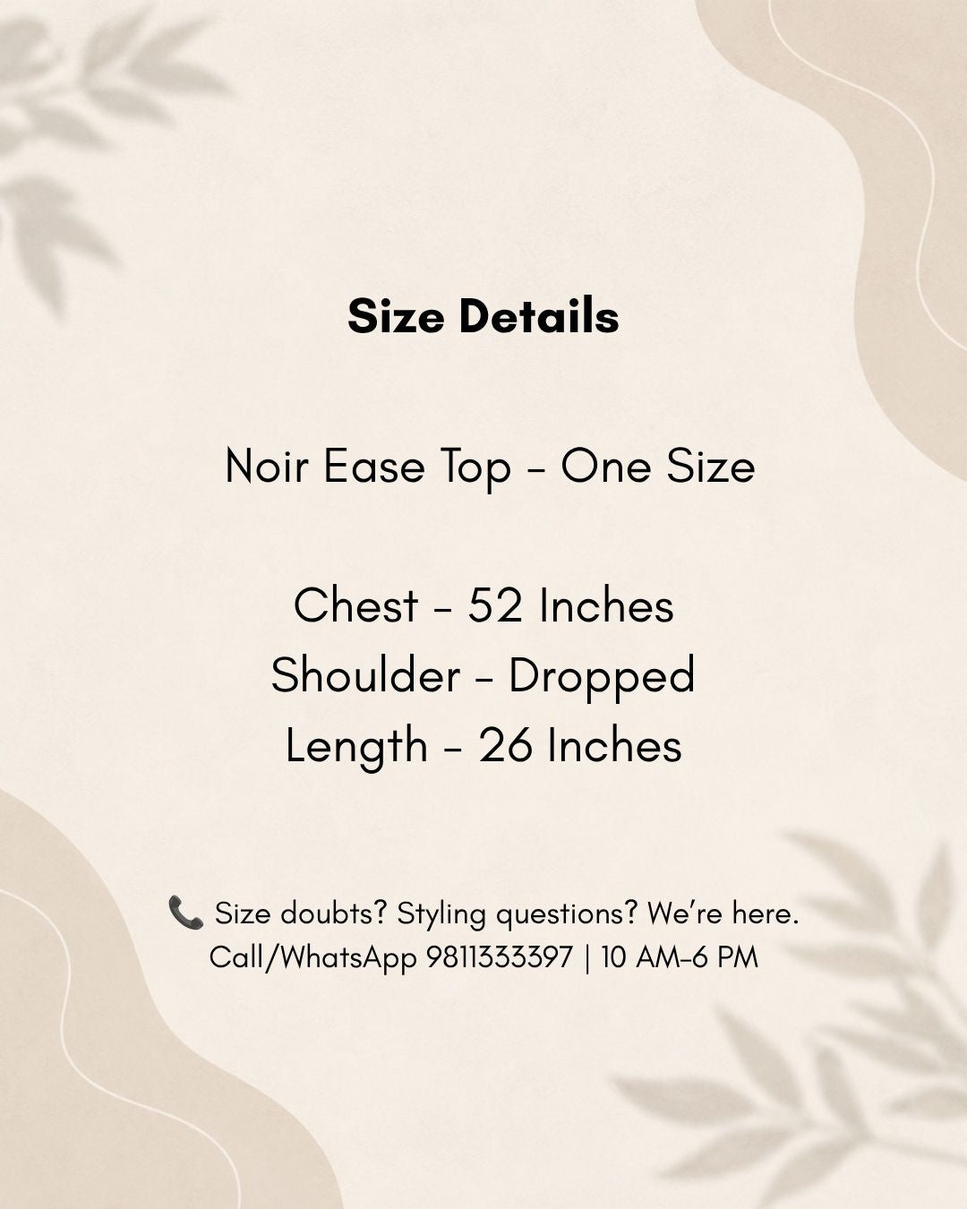 Noir Ease Top