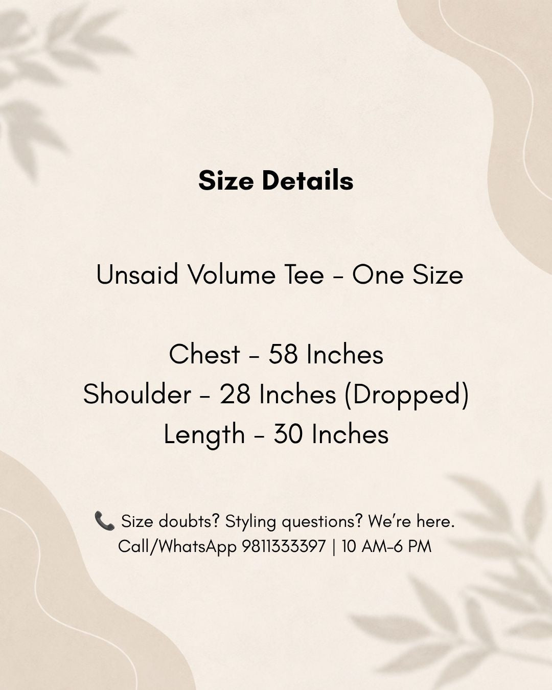 Unsaid Volume Tee