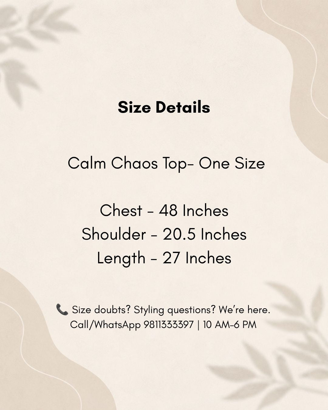 Calm Chaos Top