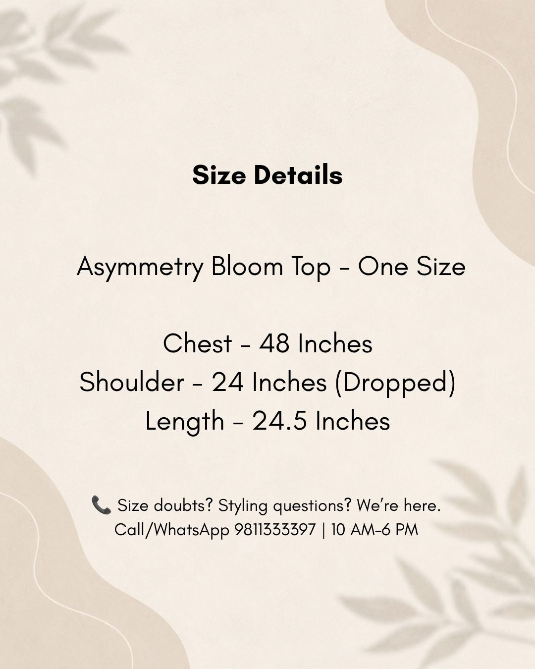 Asymmetry Bloom Top