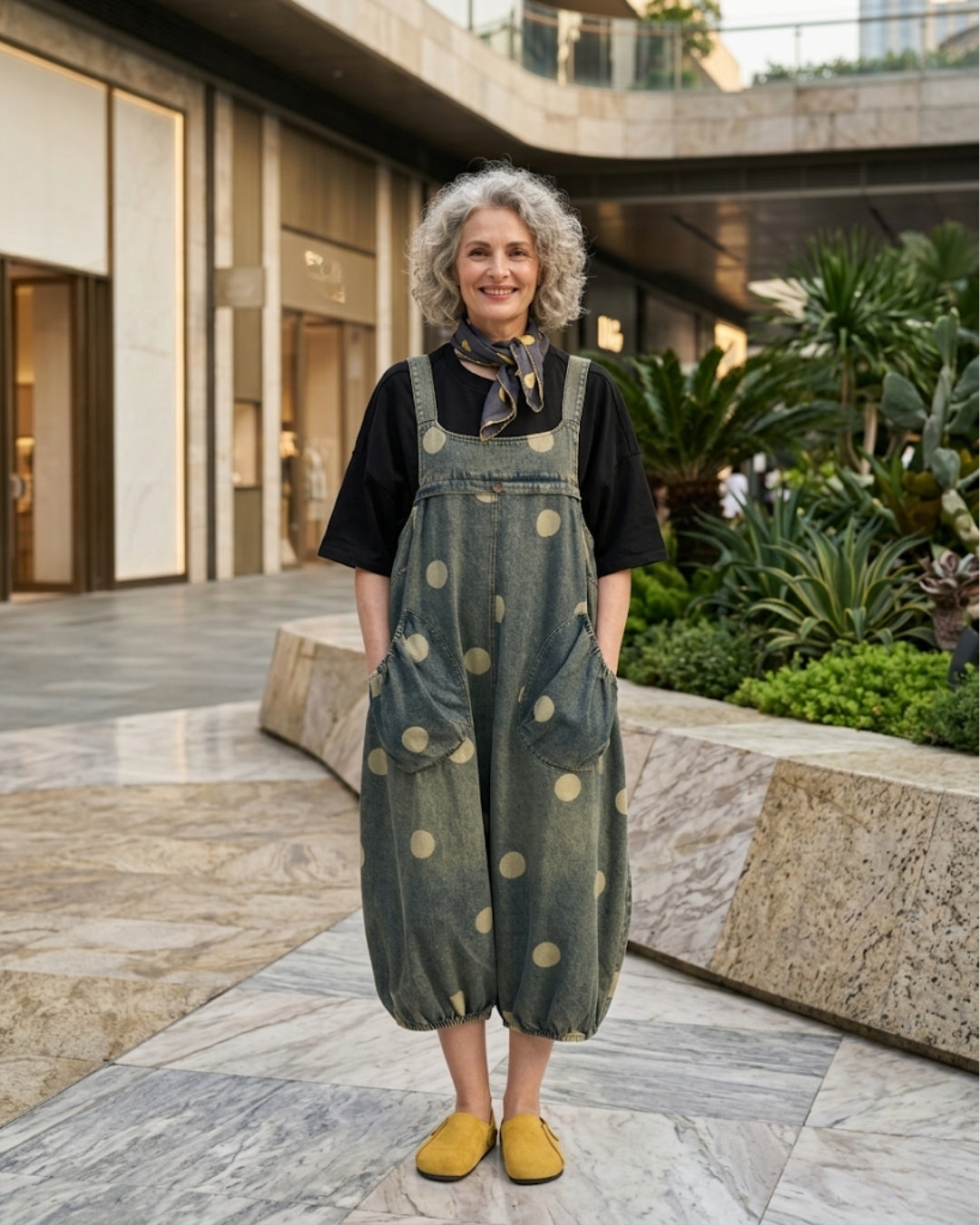 Polka Rebellion Dungaree (5K Off. Auto Applied On Add To Cart)