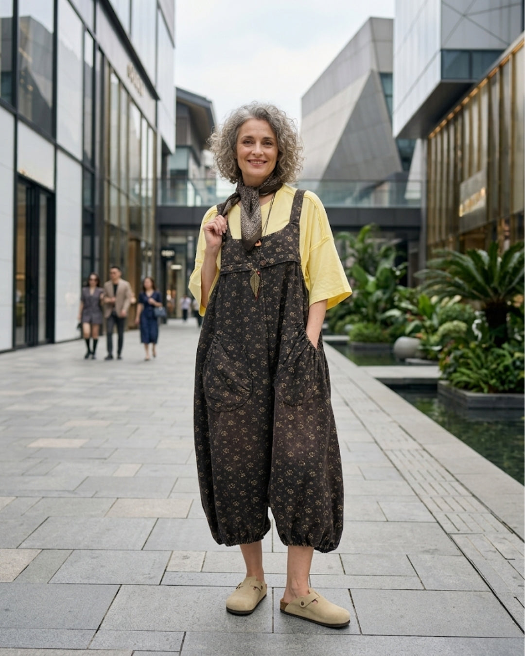 Faded Flora Dungaree (5K Off. Auto Applied On Add To Cart)