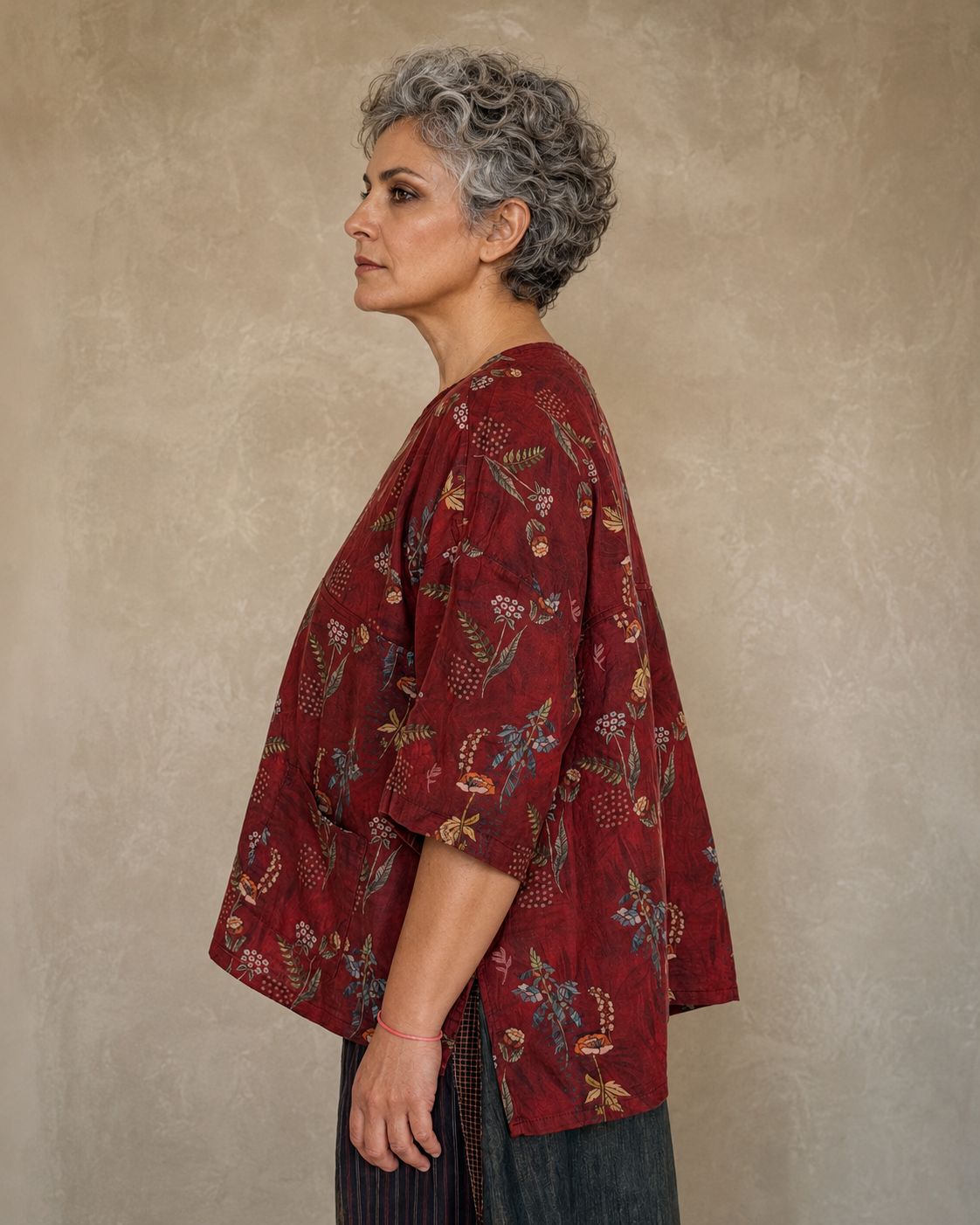 Maroon Meadow Top