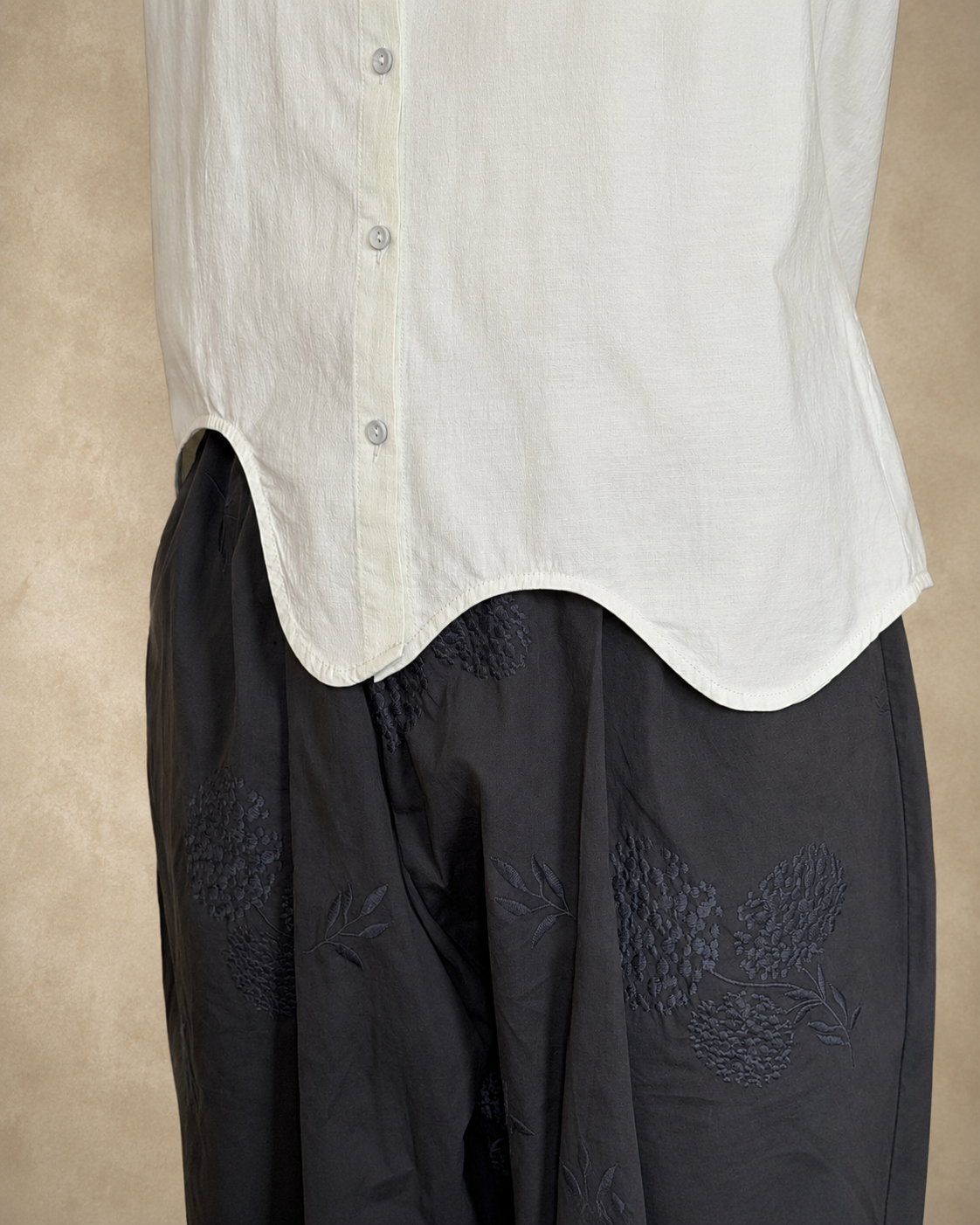 Wave Hem Shirt