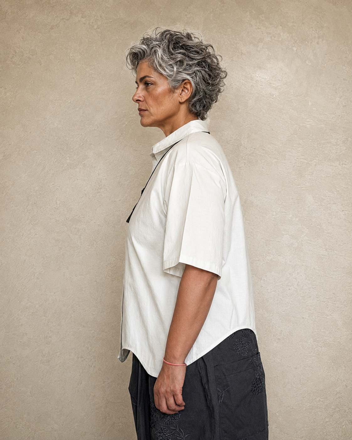 Wave Hem Shirt