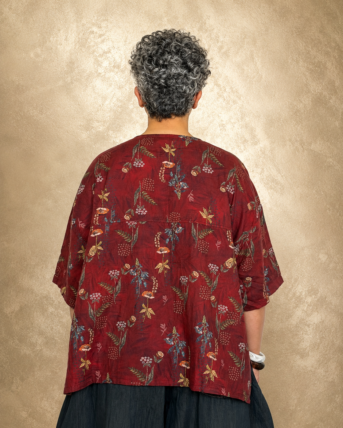 Maroon Meadow Top