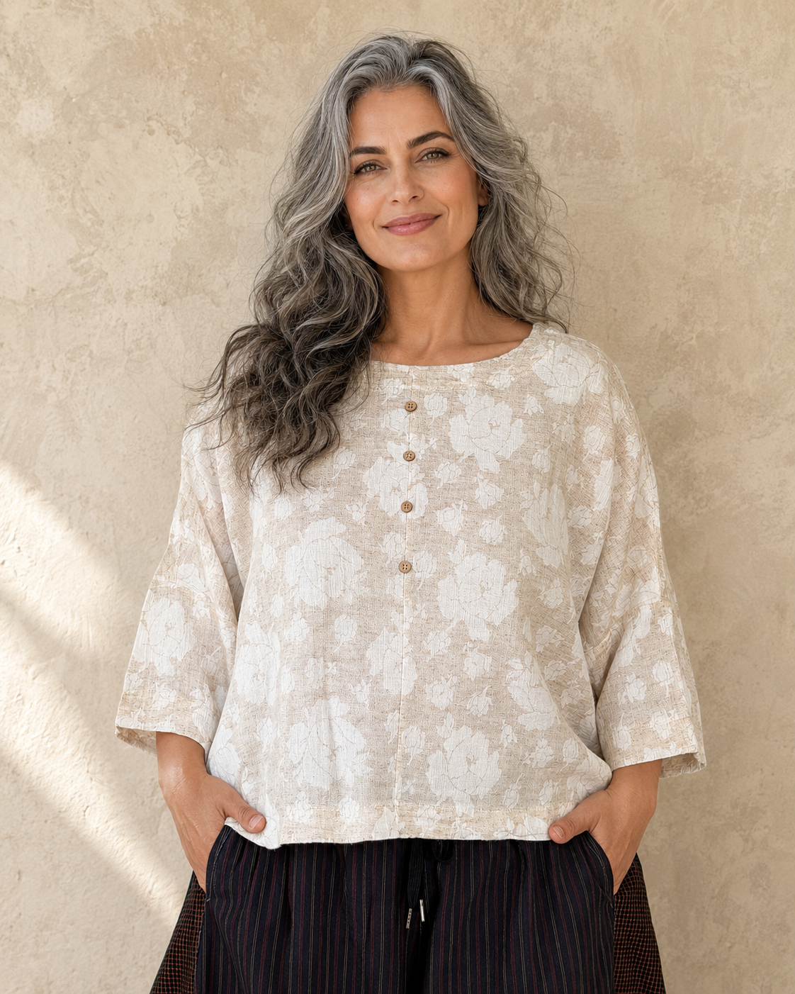 Muted Bloom Top
