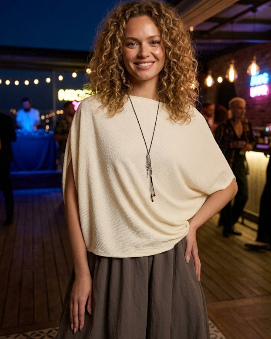 Off-Edge Drape Top