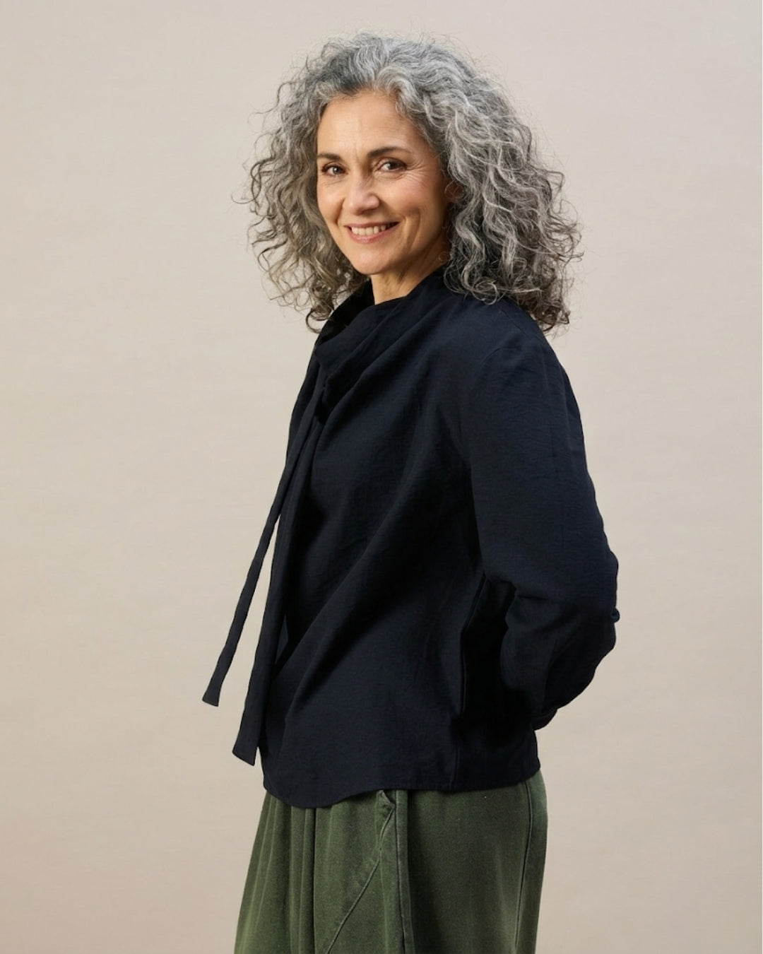 Cowl Tie-Up Top