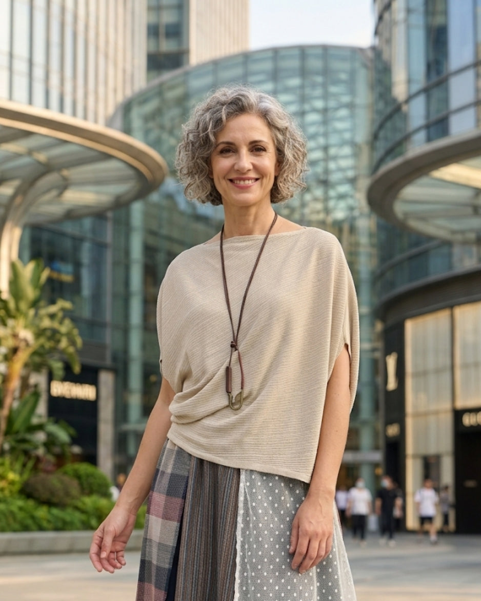 Off-Edge Drape Top