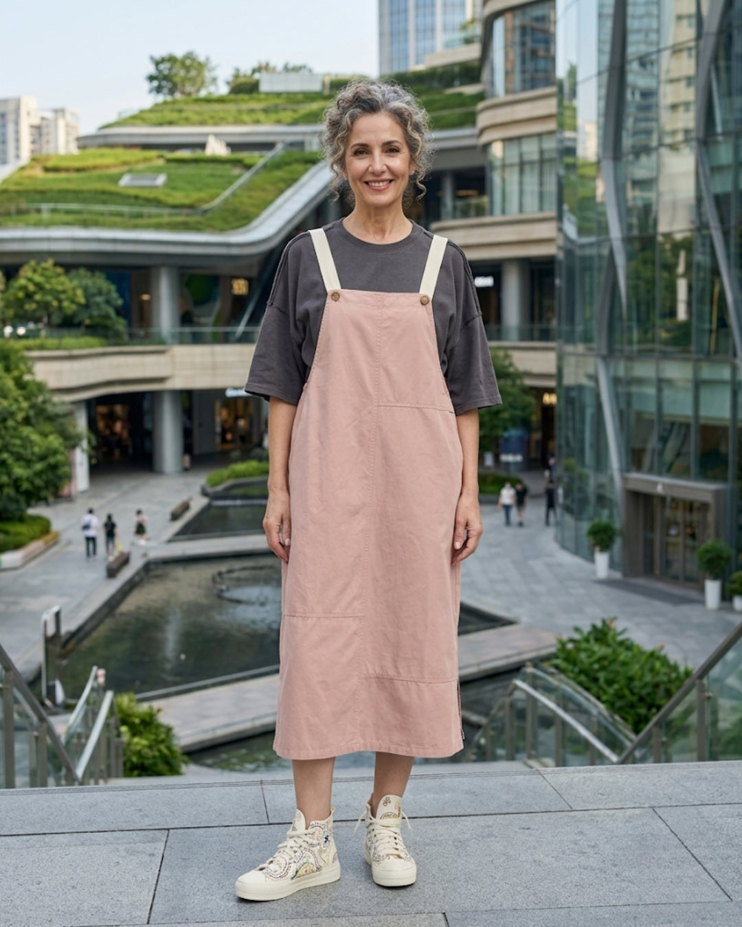 The Dual Tone Dungree Dress