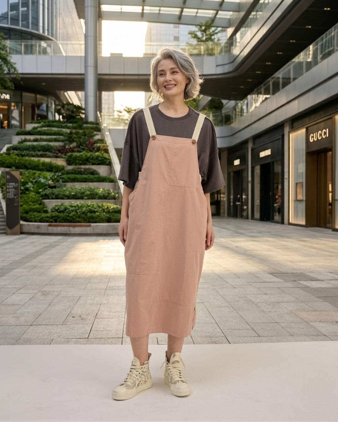 The Dual Tone Dungree Dress