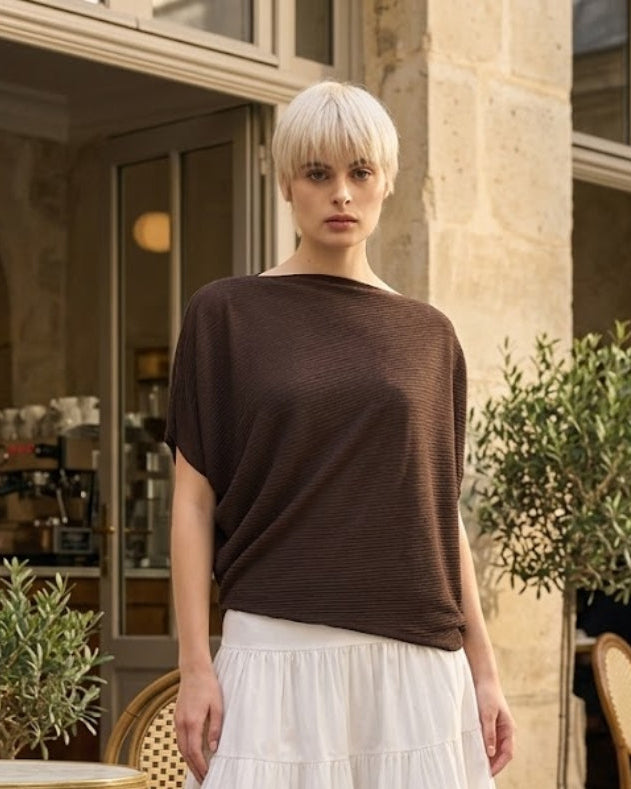 Off-Edge Drape Top