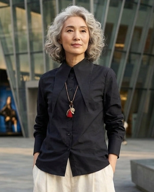 Luxe Tailored Noir Shirt