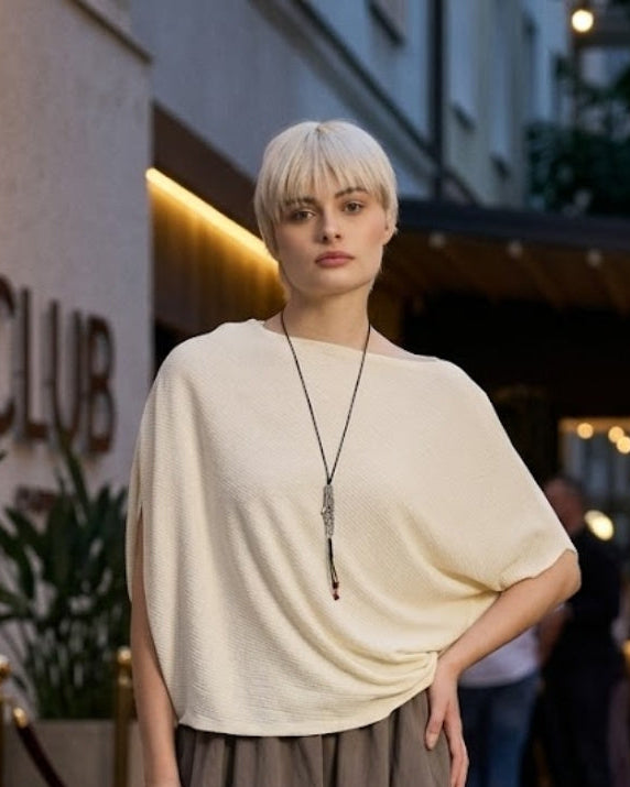 Off-Edge Drape Top