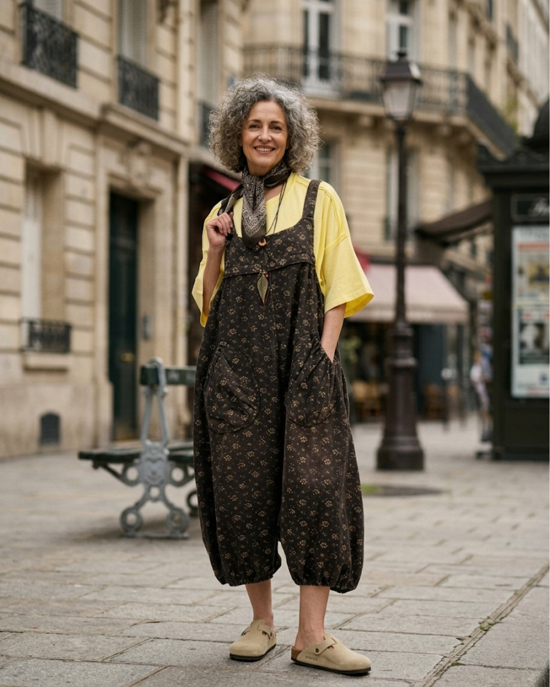 Faded Flora Dungaree